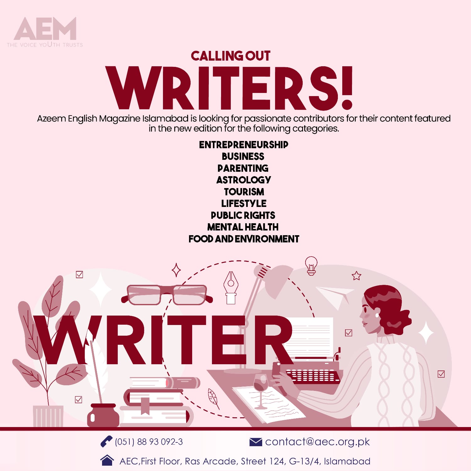 AEM Calling Out Writers