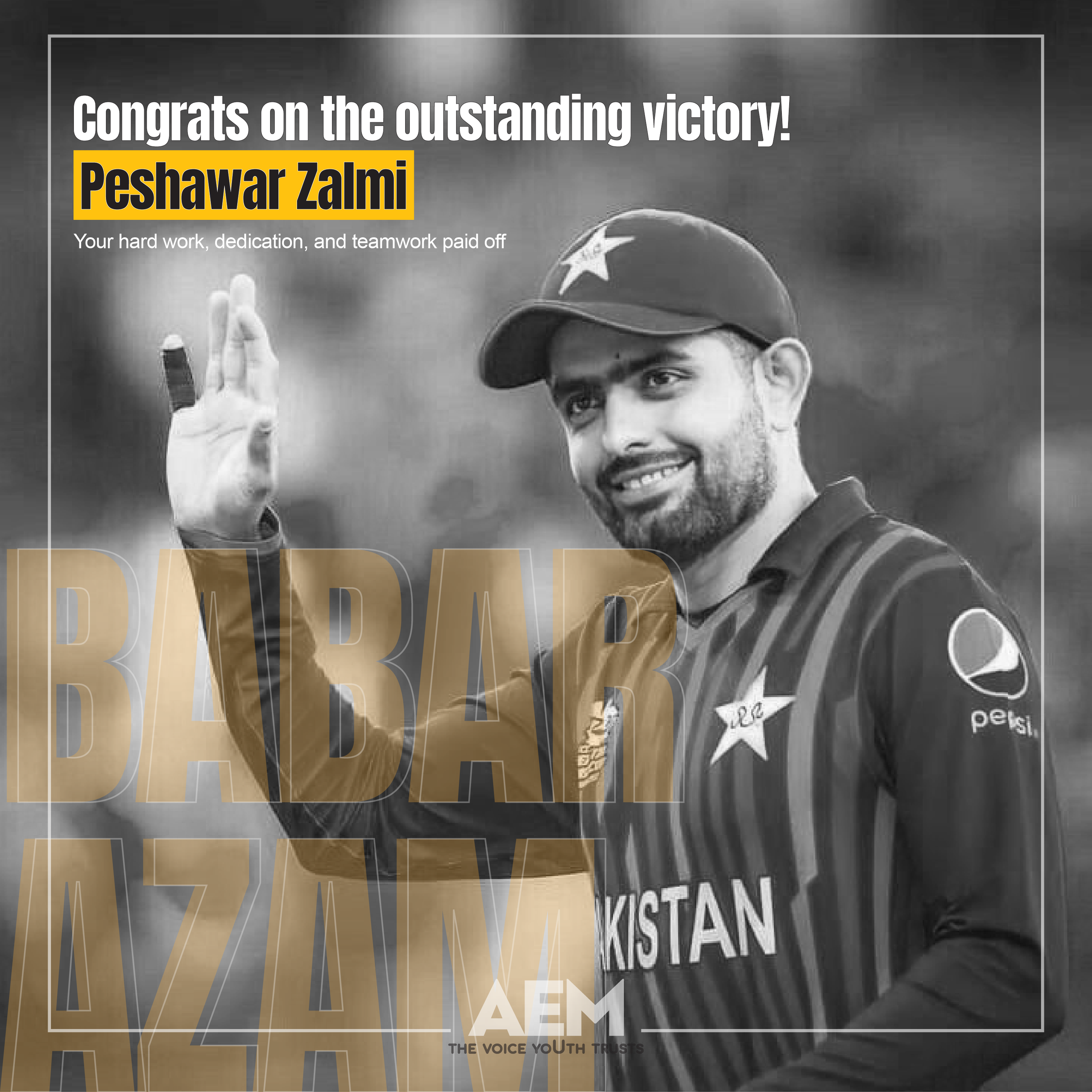 Congratulations to Peshawar Zalmi for their impressive Win Against Karachi Kings