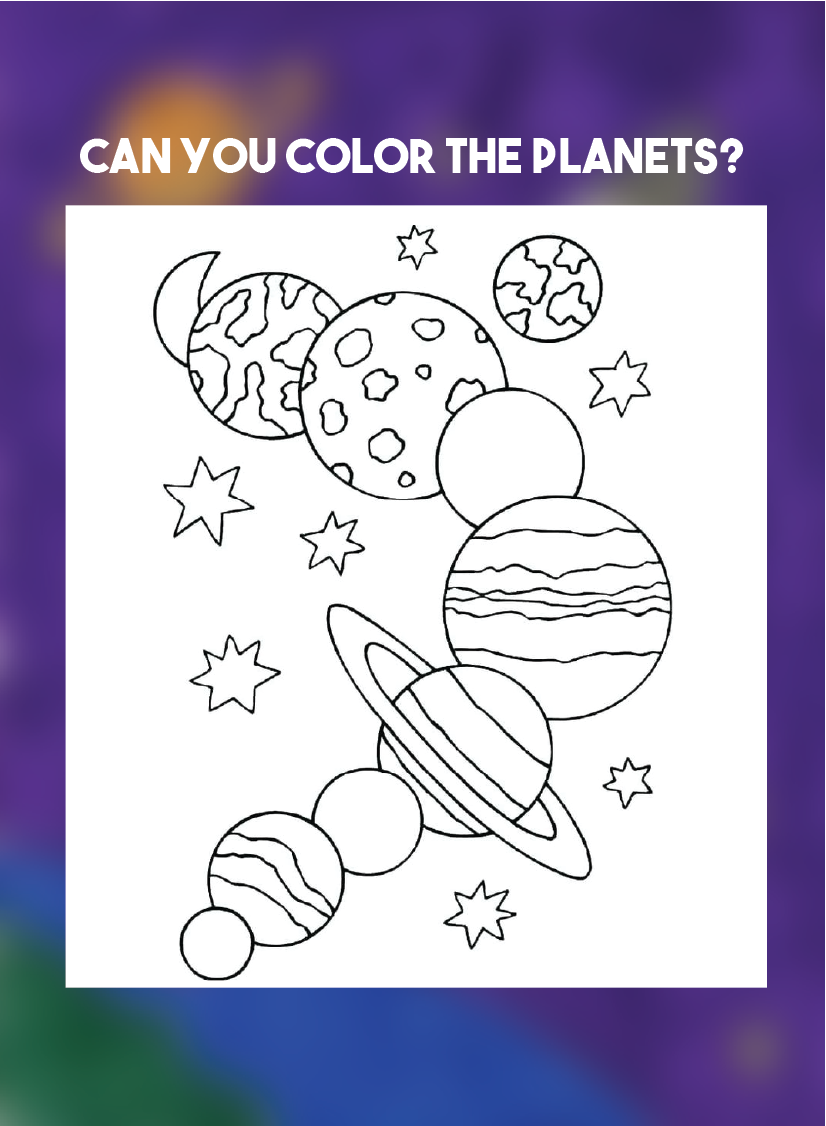 can you color the planets?