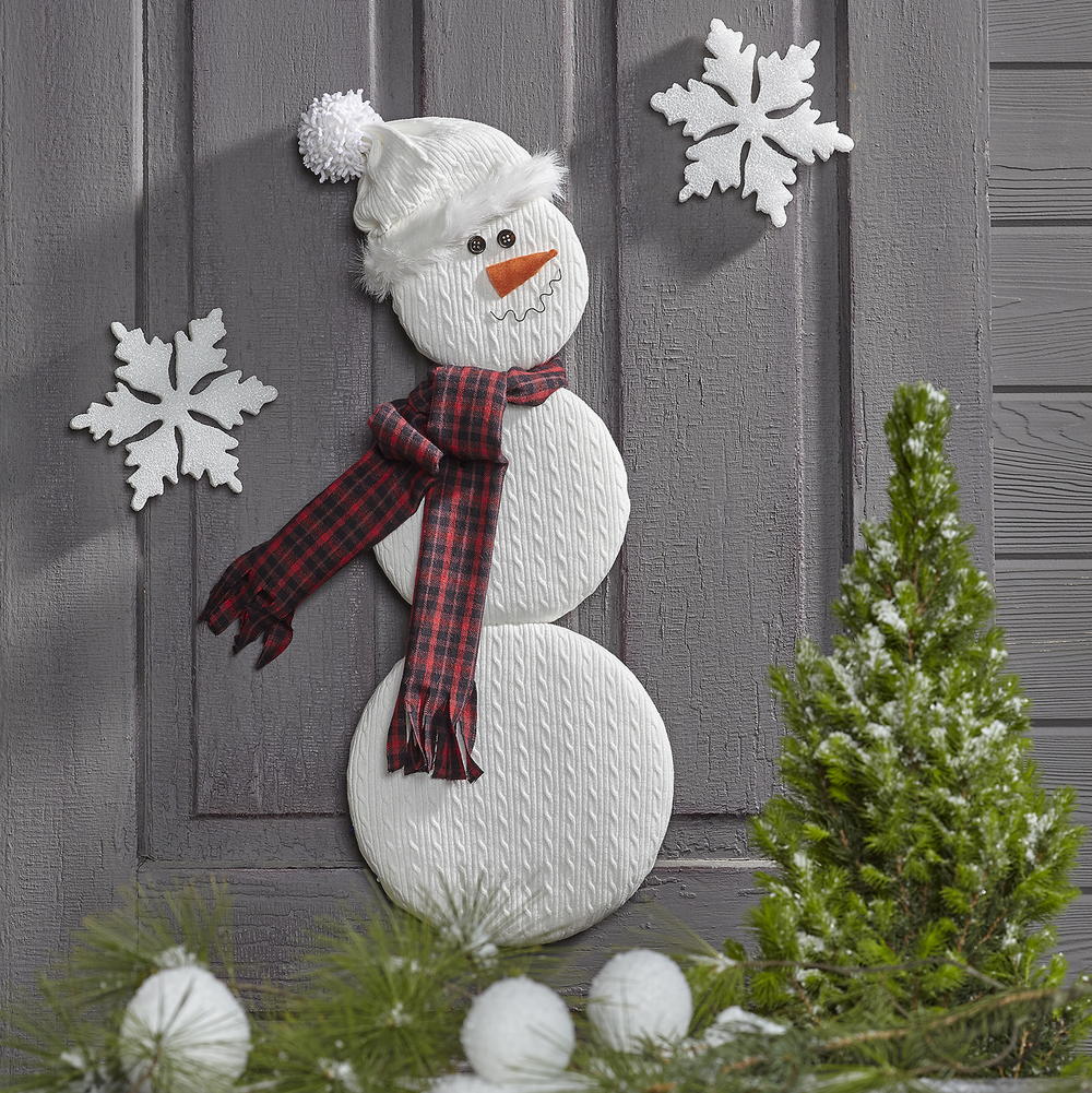 Snowman Door Decoration DIY